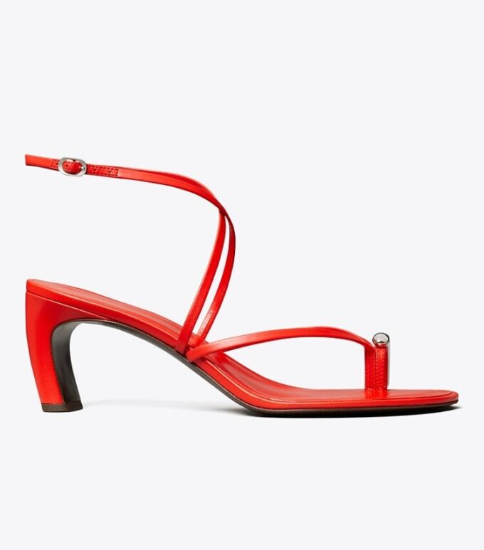 Pierced Multi-Strap Heeled Sandal Pierced Multi-Strap Heeled Sandal
