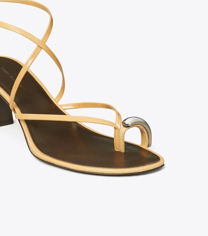Pierced Multi-Strap Heeled Sandal Pierced Multi-Strap Heeled Sandal