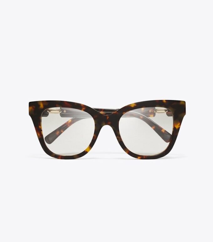 Pierced Oversized Cat-Eye Eyeglasses