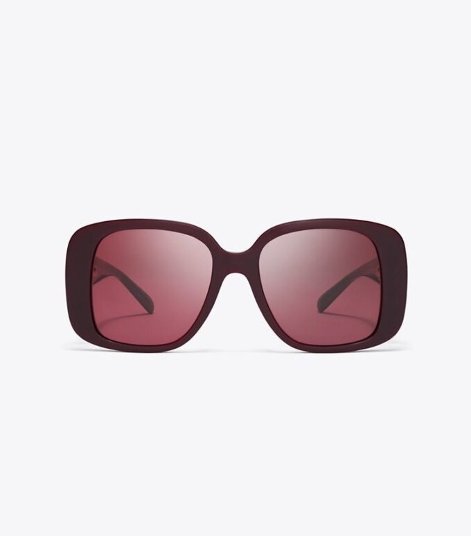 Pierced Oversized Square Sunglasses