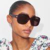 Pierced Oversized Square Sunglasses