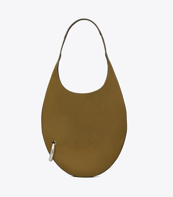 Pierced Suede Bag