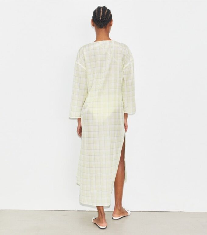 Plaid Cotton Caftan Plaid Cotton Caftan