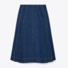Pleated Denim Skirt Pleated Denim Skirt