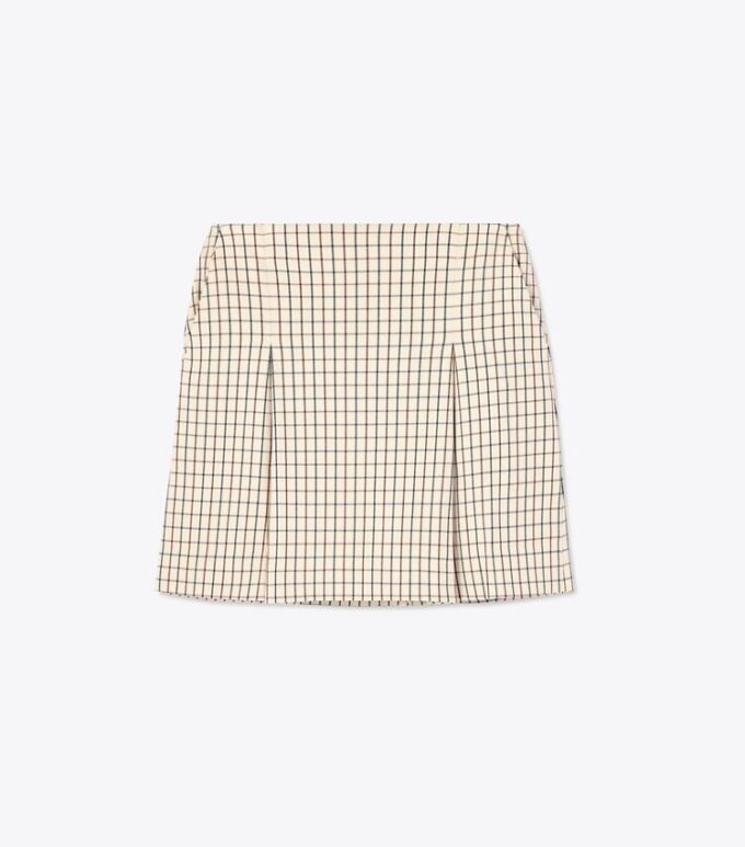 Pleated-Front Twill Golf Skirt Pleated-Front Twill Golf Skirt