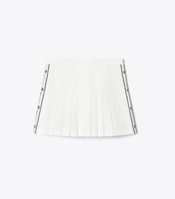 Pleated Side Logo Tennis Skirt Pleated Side Logo Tennis Skirt