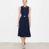 Pleated Viscose Dress