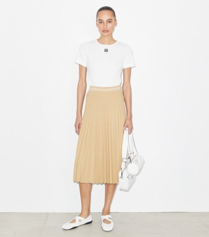 Pleated Viscose Skirt Pleated Viscose Skirt
