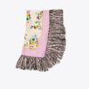 Porcelain Floral Silk Square Scarf
