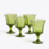 Pressed-Glass Water Glass, Set Of 4