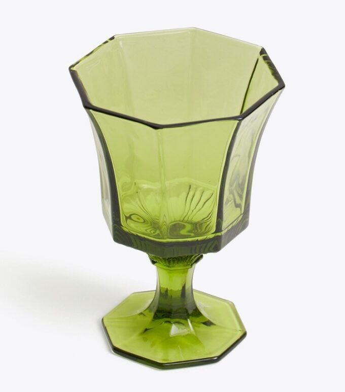 Pressed-Glass Water Glass, Set Of 4