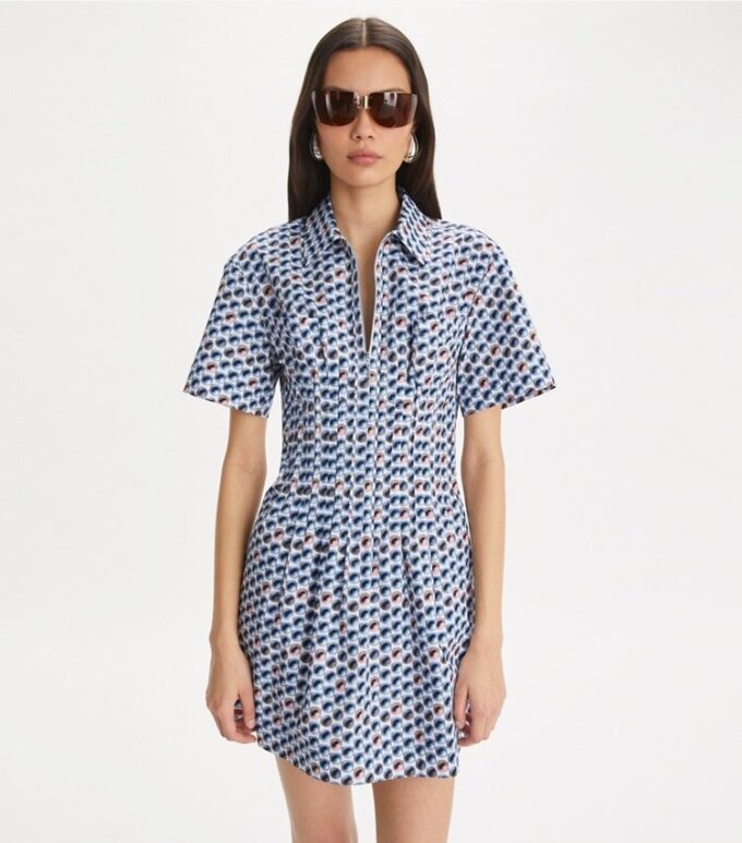Printed Cotton Poplin Dress Printed Cotton Poplin Dress