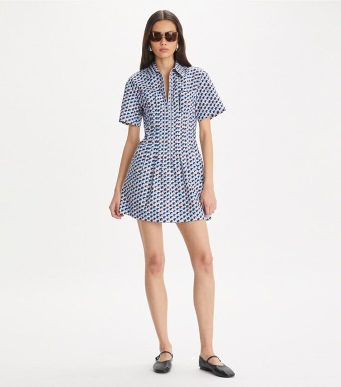 Printed Cotton Poplin Dress Printed Cotton Poplin Dress