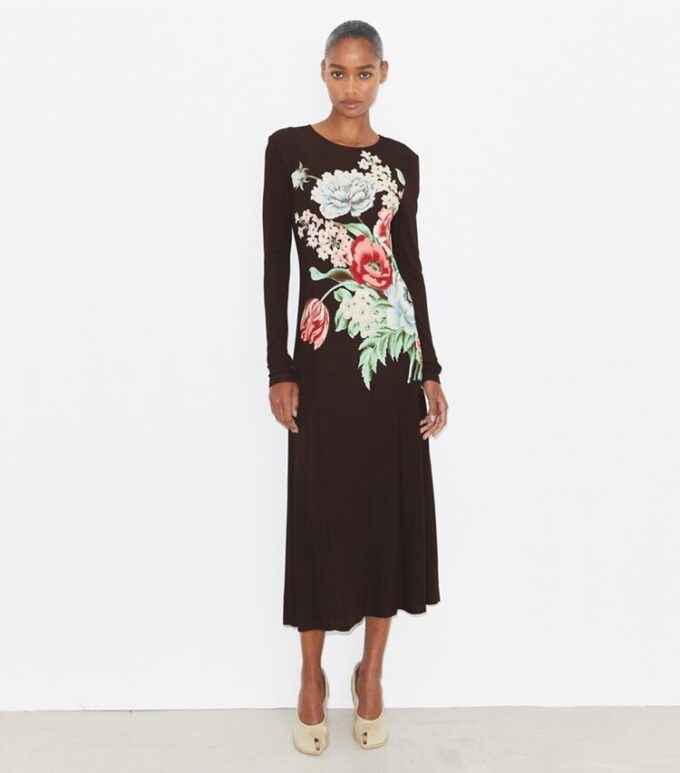 Printed Jersey Dress