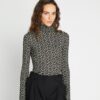 Printed Jersey Mockneck Shirt Printed Jersey Mockneck Shirt