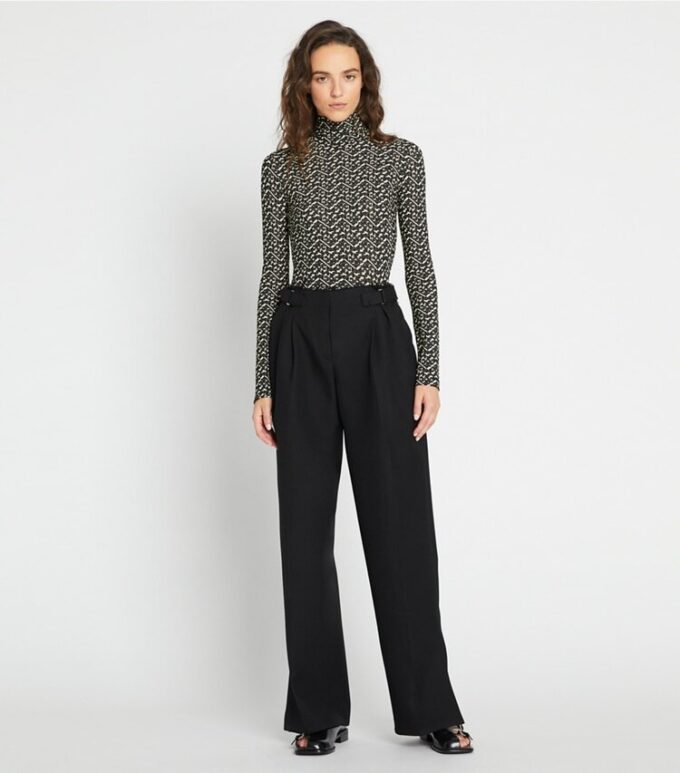 Printed Jersey Mockneck Shirt Printed Jersey Mockneck Shirt