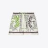 Printed Linen Camp Short