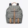Printed Nylon Flap Backpack