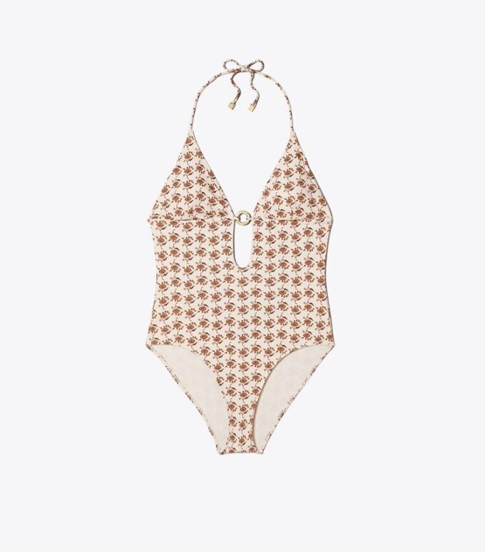 Printed Ring One-Piece Swimsuit