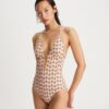 Printed Ring One-Piece Swimsuit