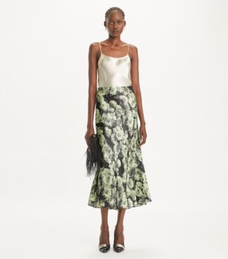 Printed Satin Skirt Printed Satin Skirt