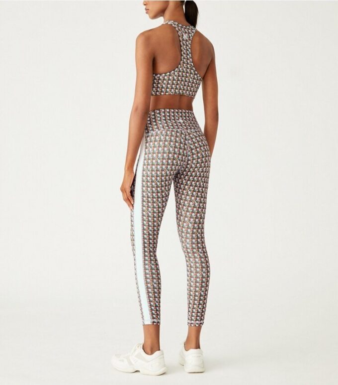 Printed Side-Stripe Racerback Bra Printed Side-Stripe Racerback Bra