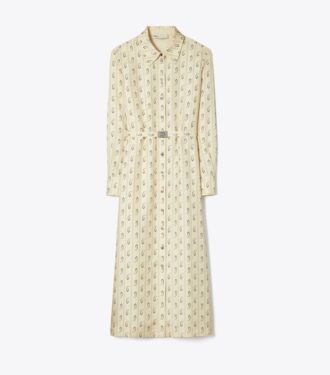 Printed Silk Shirtdress Printed Silk Shirtdress