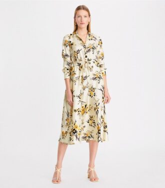 Printed Silk Shirtdress Printed Silk Shirtdress