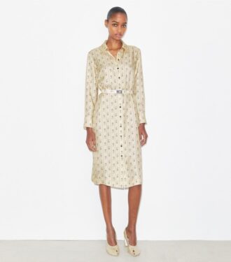 Printed Silk Shirtdress Printed Silk Shirtdress