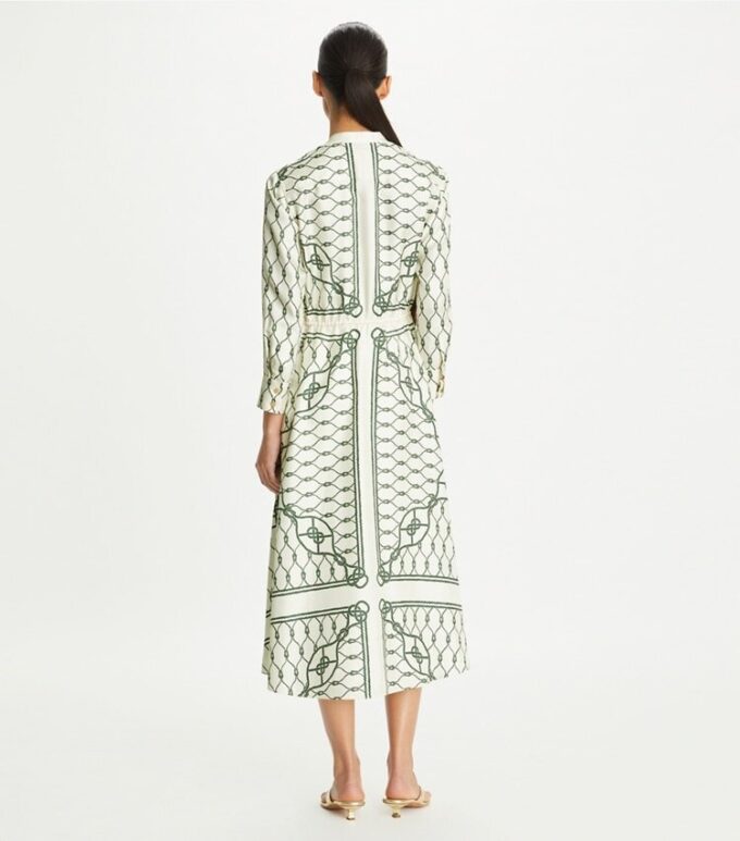 Printed Silk Shirtdress Printed Silk Shirtdress