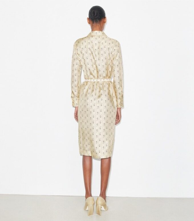 Printed Silk Shirtdress Printed Silk Shirtdress