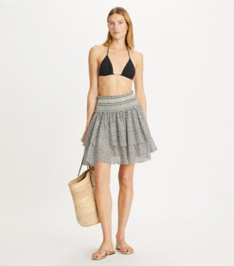 Printed Smocked Skirt Printed Smocked Skirt