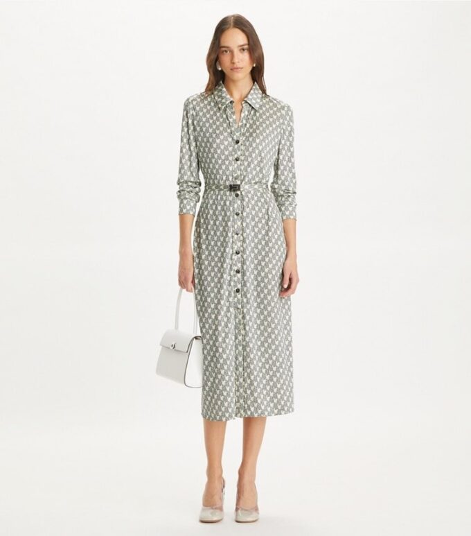 Printed Viscose Shirtdress Printed Viscose Shirtdress