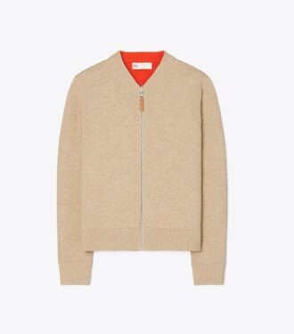 Reversible Zip-Front Cardigan