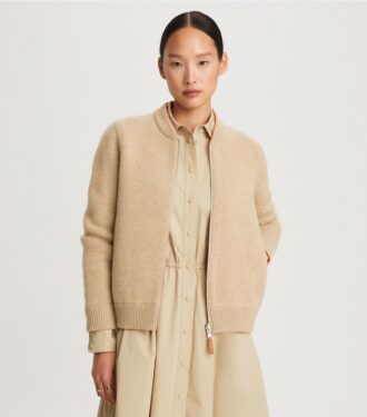 Reversible Zip-Front Cardigan