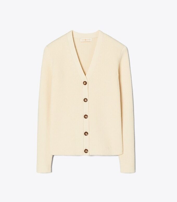 Ribbed Merino Wool Cardigan Ribbed Merino Wool Cardigan