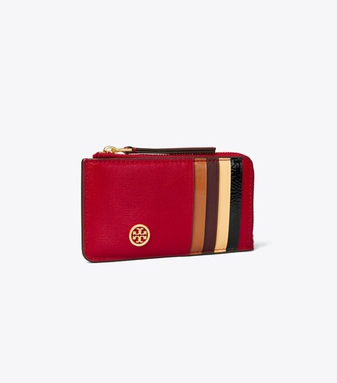 Robinson Colorblock Top-Zip Card Case