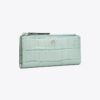 Robinson Croc-Embossed Zip Slim Wallet