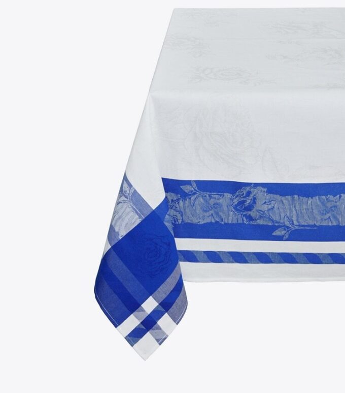 Rose Jacquard Square Tablecloth, 70″ Rose Jacquard Square Tablecloth, 70″