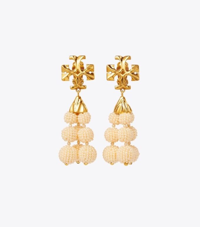 Roxanne Beaded Tassel Earring Roxanne Beaded Tassel Earring