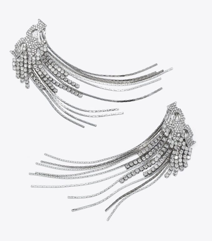 Runway Pavé Serif T Earrings