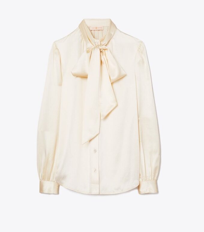 Satin Bow Blouse Satin Bow Blouse