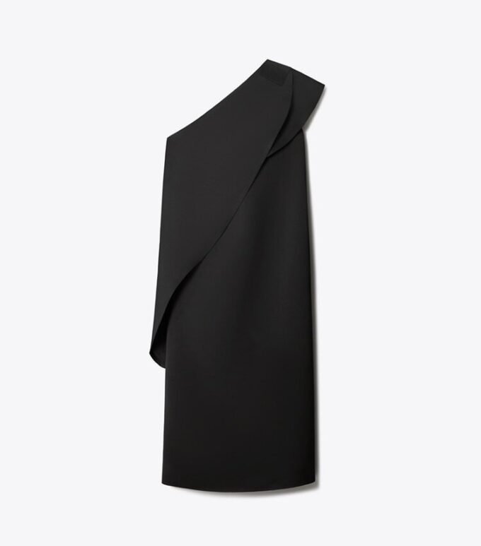Satin Cape Dress