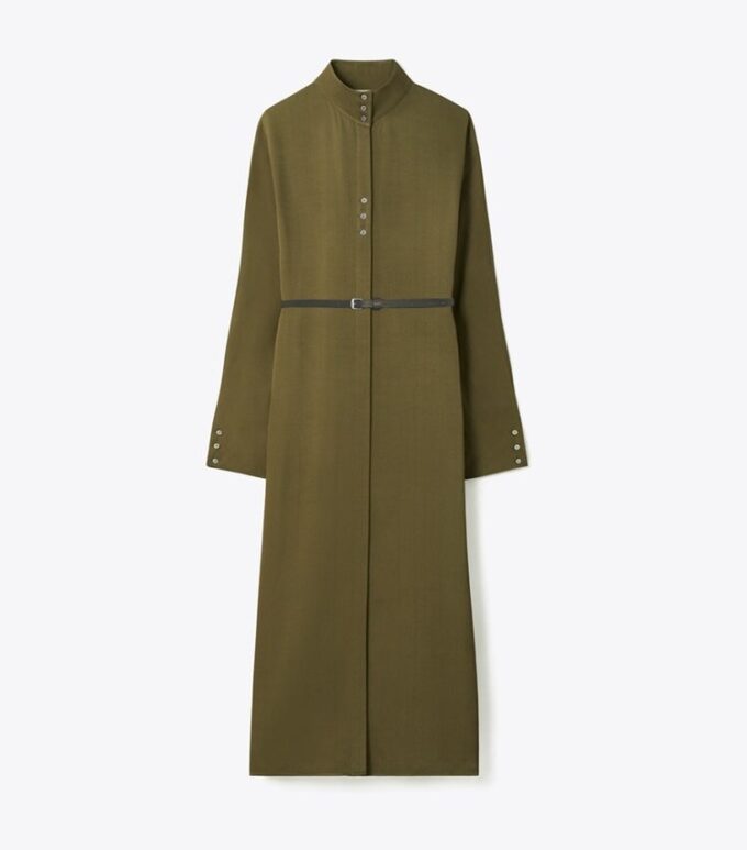 Satin Shirtdress Satin Shirtdress