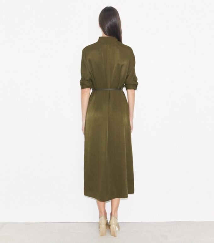 Satin Shirtdress Satin Shirtdress