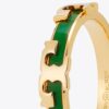 Serif-T Enameled Stackable Ring