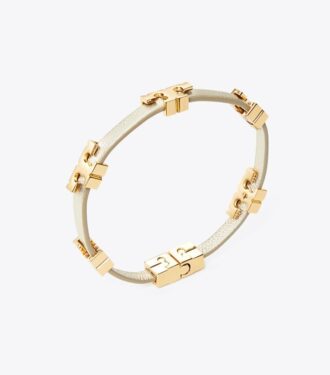 Serif-T Metallic Single-Wrap Bracelet