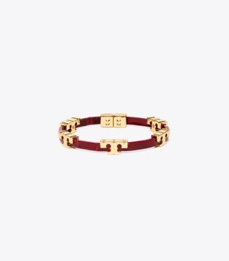 Serif-T Stackable Croc Embossed Bracelet