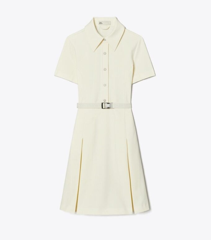Short-Sleeve Pleated Golf Dress Short-Sleeve Pleated Golf Dress