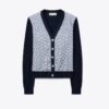 Silk-Front Cardigan